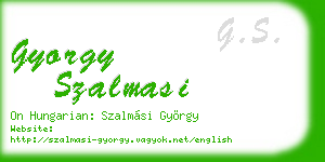 gyorgy szalmasi business card
