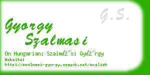 gyorgy szalmasi business card